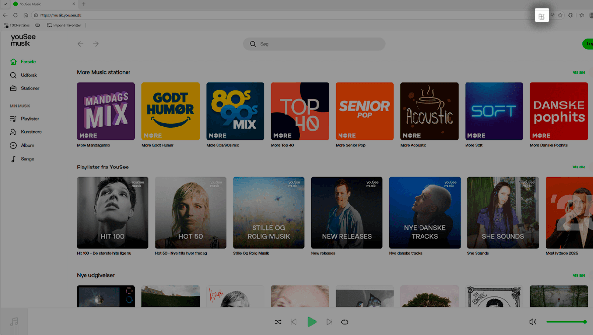Billedet viser, at du skal klikke på Hent desktop-app